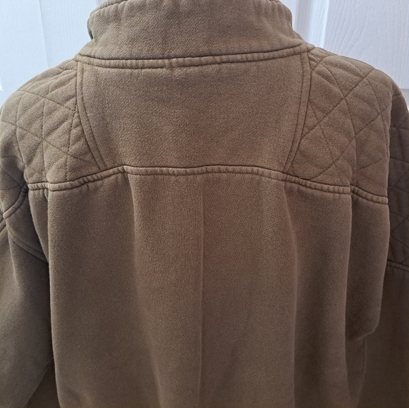 Columbia Olive Green Mock Neck Sweat Shirt   Size XL - Picture 4 of 9